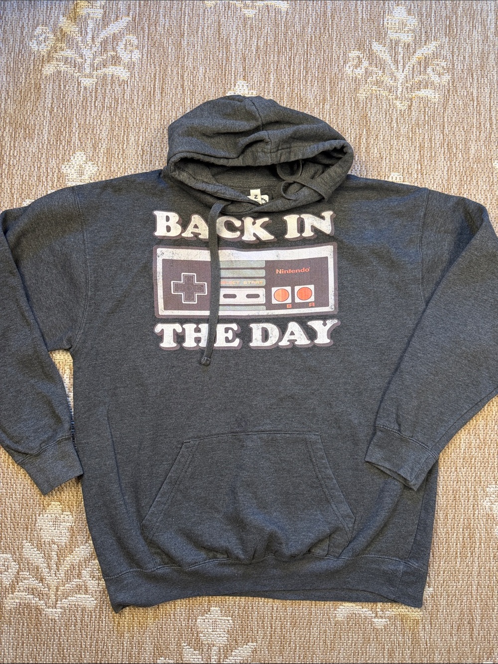 Nintendo 'Back in the Day' Gray Hoodie